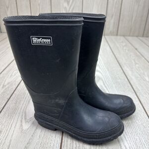 Kid's‎ Lacrosse Rubber Rainboots Black Size 1